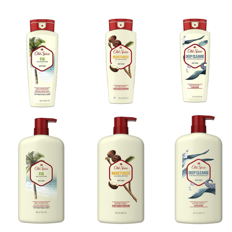 Old Spice Men's Body Wash - Moisturize with Shea Butter - 18 fl oz
