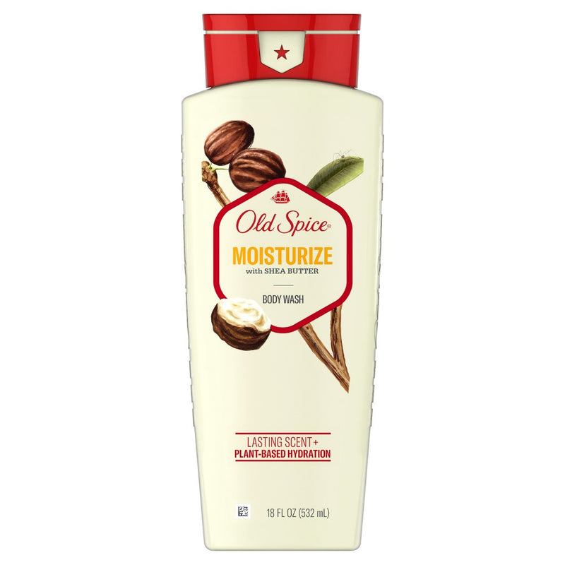 Old Spice Men's Body Wash - Moisturize with Shea Butter - 18 fl oz