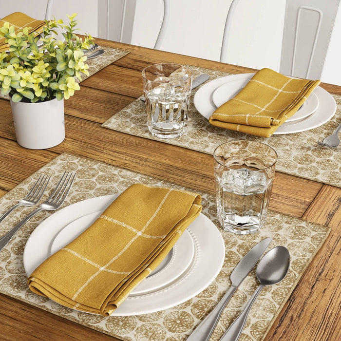 Cotton Medallion Print Placemat Beige - Threshold™