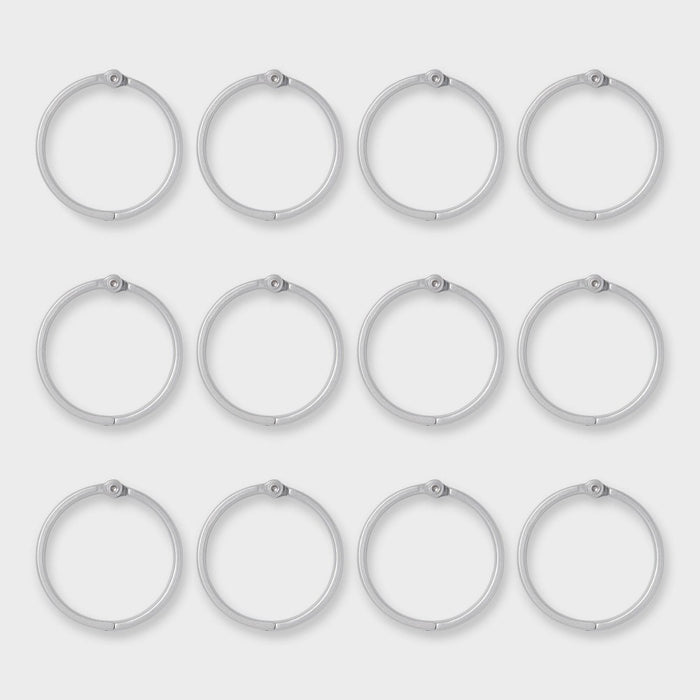 Rustproof Aluminum Shower Curtain Ring Hook - Made By Design™