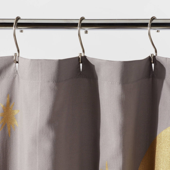 Celestial Metallic Shower Curtain - Room Essentials™