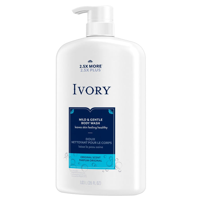 Ivory Mild & Gentle Body Wash - Original Scent - 35 fl oz