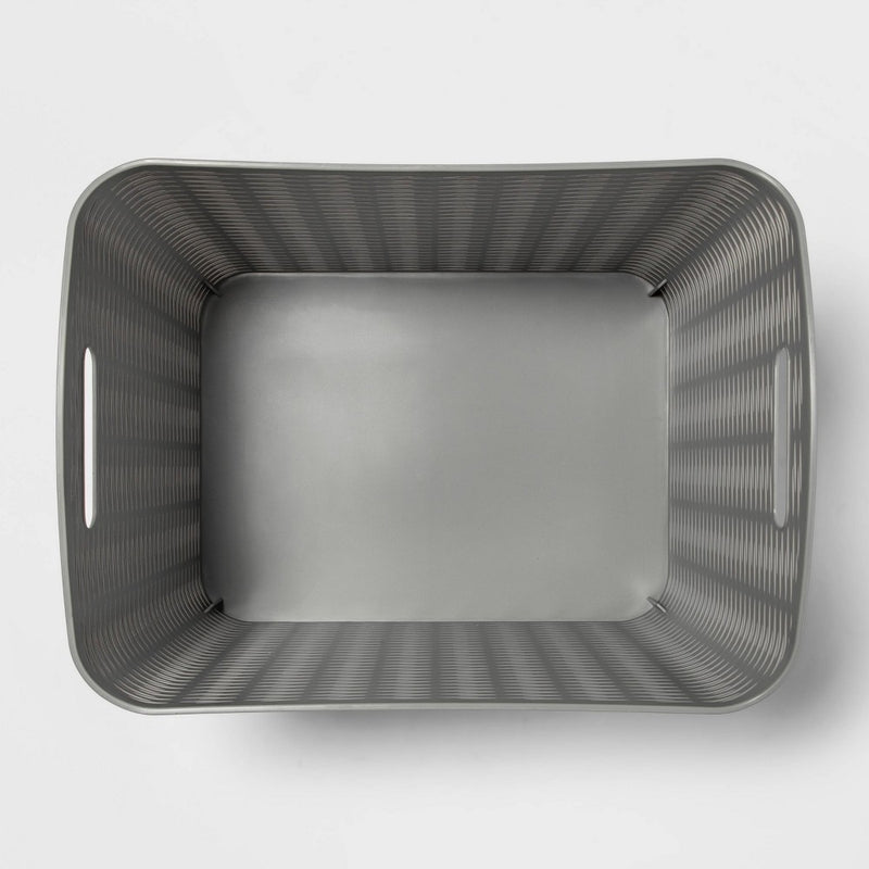 Wave XL Curved Storage Bin Gray - Brightroom™
