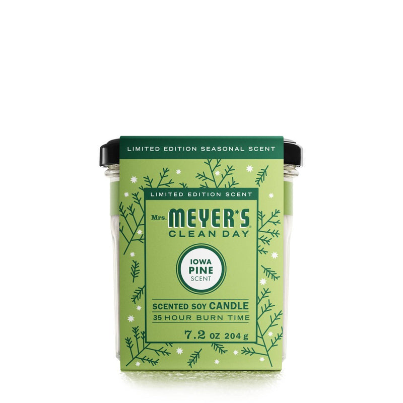 Mrs. Meyer's Clean Day Holiday Large Jar Candle - Iowa Pine - 7.2oz
