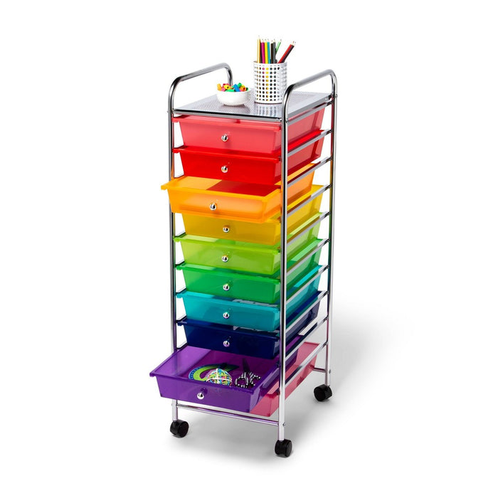 10-Shelf Rolling Cart Rainbow - up & up™- (LOCAL PICKUP ONLY)