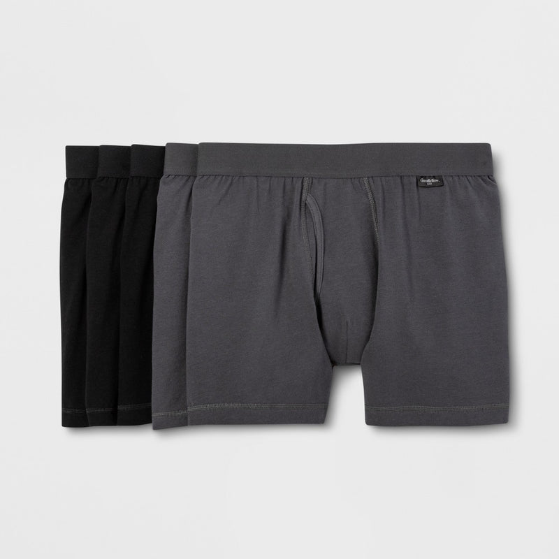 Men's Boxer Briefs 5pk - Goodfellow & Co™ Dark Gray/Black M