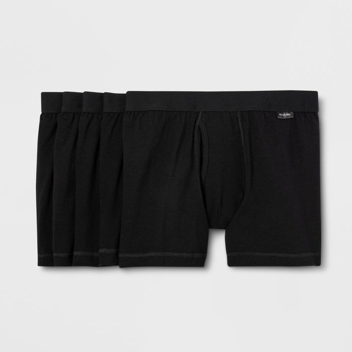 Men's Boxer Briefs 5pk - Goodfellow & Co™ Black XL