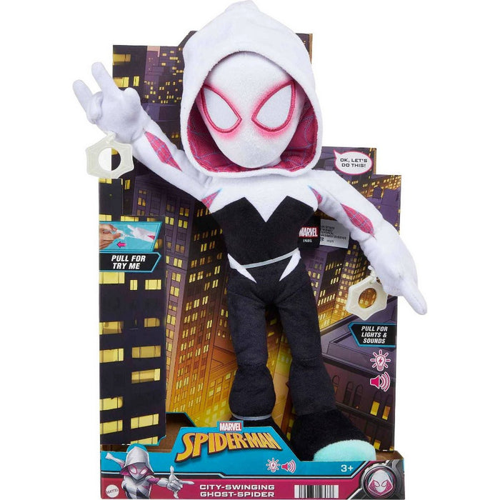 Marvel City Swinging Ghost-Spider Feature Plush *BRAND NEW IN BOX*