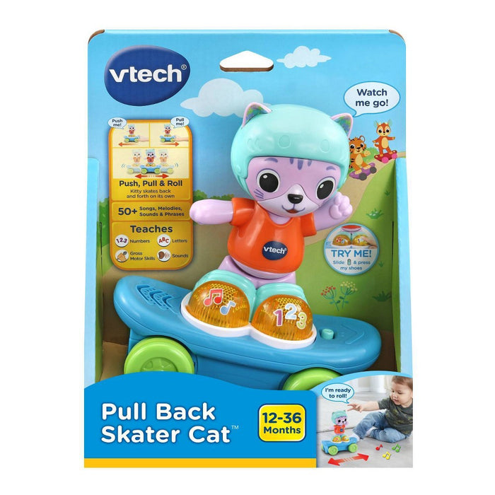 VTech Pull Back Skater Cat