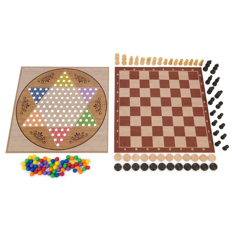 Game Gallery Chess, Checkers and Chinese Checkers Board Game Set *NEW & SEALED*