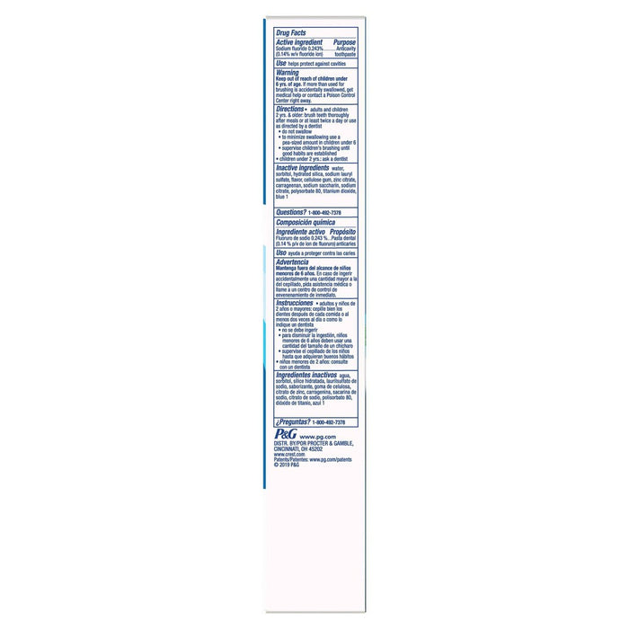 Crest + Deep Clean Complete Whitening Toothpaste Effervescent Mint - 5.4oz/2p