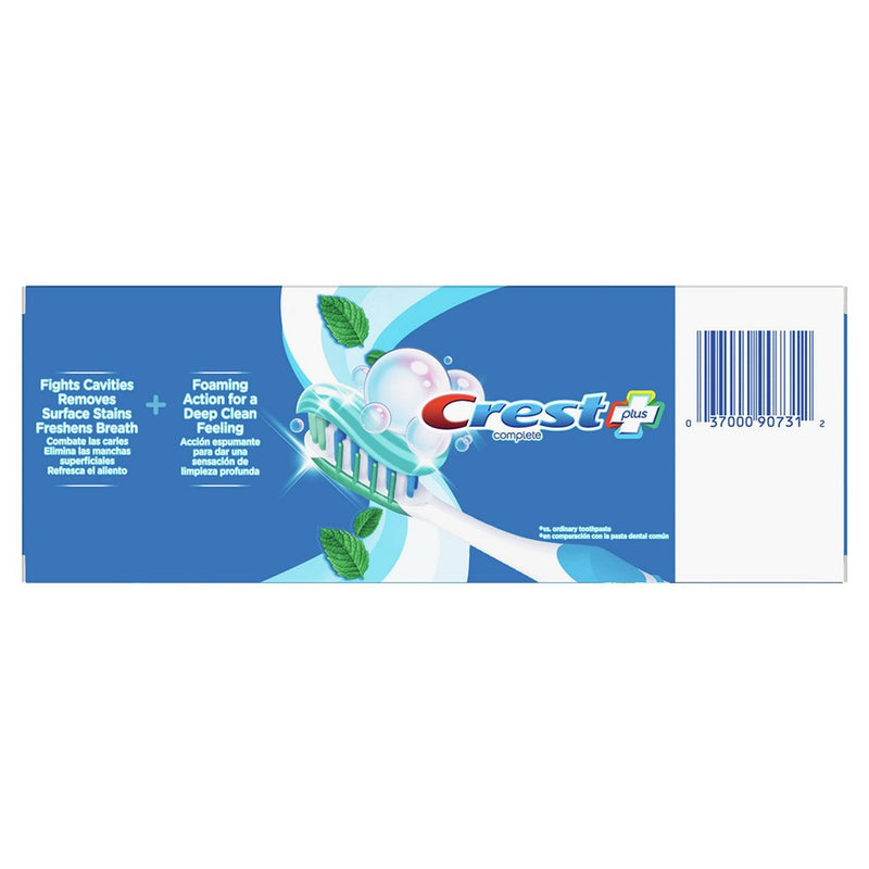 Crest + Deep Clean Complete Whitening Toothpaste Effervescent Mint - 5.4oz/2p