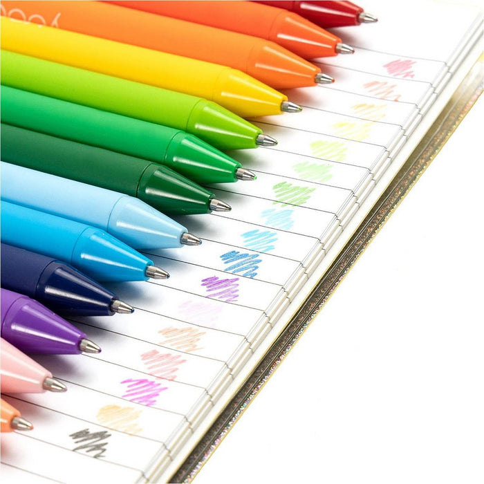 18ct Rollerball Gel Pens Retractable Multicolored  - Yoobi™