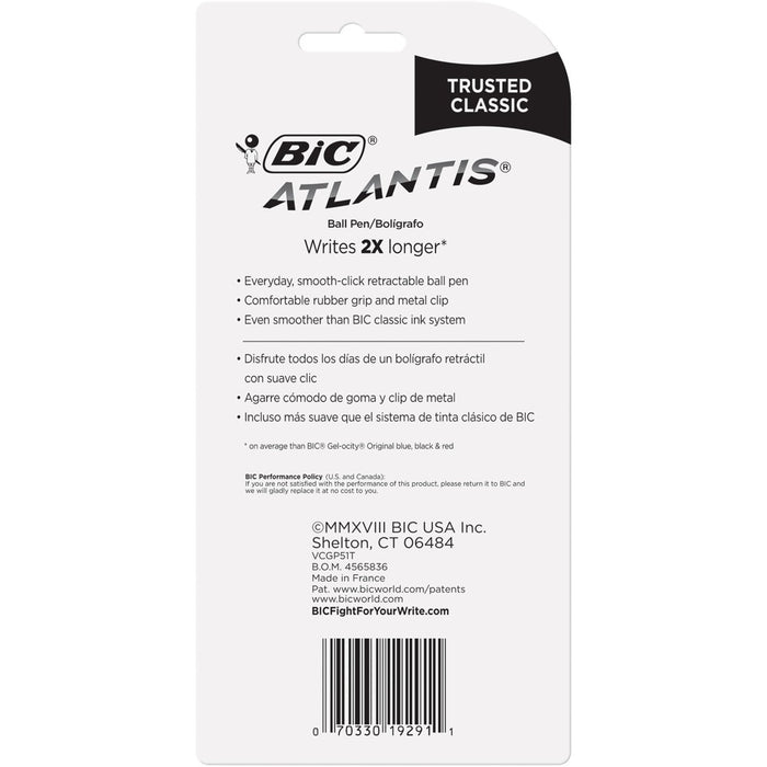 BiC 5pk Retractable Ballpoint Pens Black6