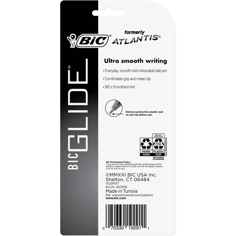 BiC 5pk Retractable Ballpoint Pens Black6