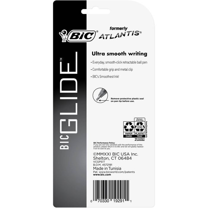 BiC 5pk Retractable Ballpoint Pens Black6