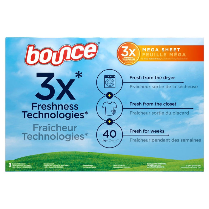 Bounce Lasting Fresh Mega Dryer Sheets - Outdoor Fresh - 180ct