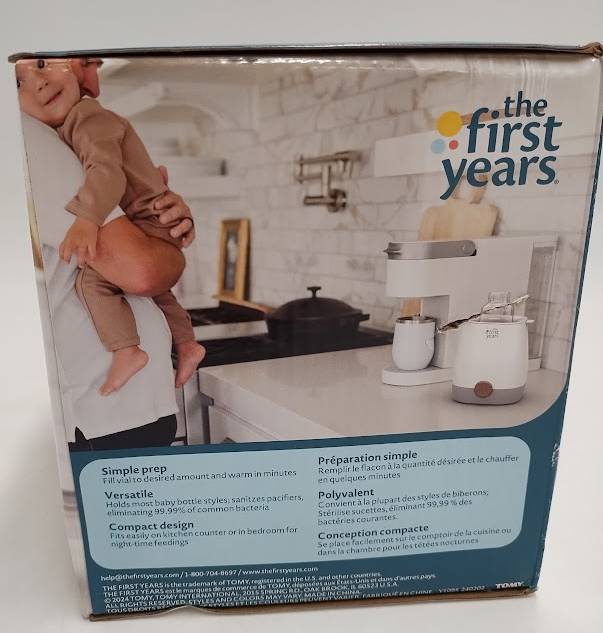The First Years Baby Bottle Warmer and Sterilizer - Pacifier and Bottle Nipple Sanitizer