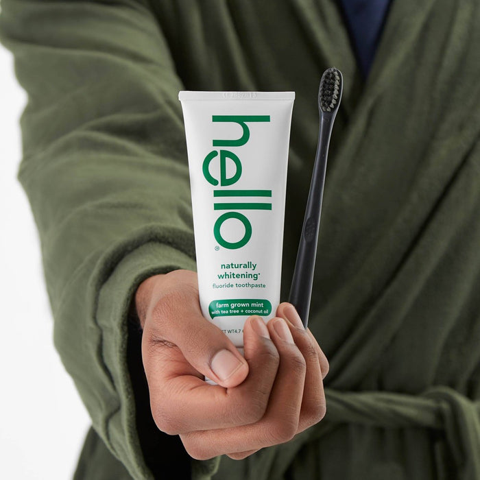 hello Naturally Whitening Fluoride, SLS-Free and Vegan Toothpaste - 4.7oz