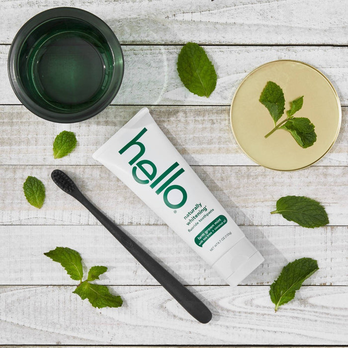 hello Naturally Whitening Fluoride, SLS-Free and Vegan Toothpaste - 4.7oz