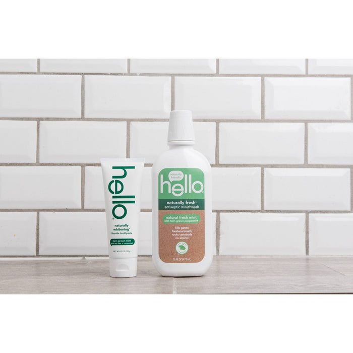 hello Naturally Whitening Fluoride, SLS-Free and Vegan Toothpaste - 4.7oz