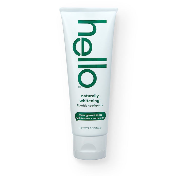 hello Naturally Whitening Fluoride, SLS-Free and Vegan Toothpaste - 4.7oz