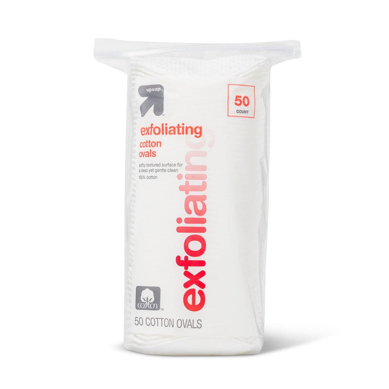 Exfoliating Cotton Ovals - 50ct - up & up™6
