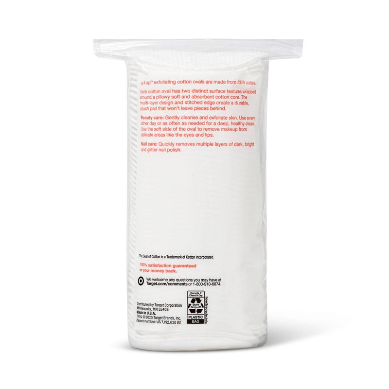 Exfoliating Cotton Ovals - 50ct - up & up™6