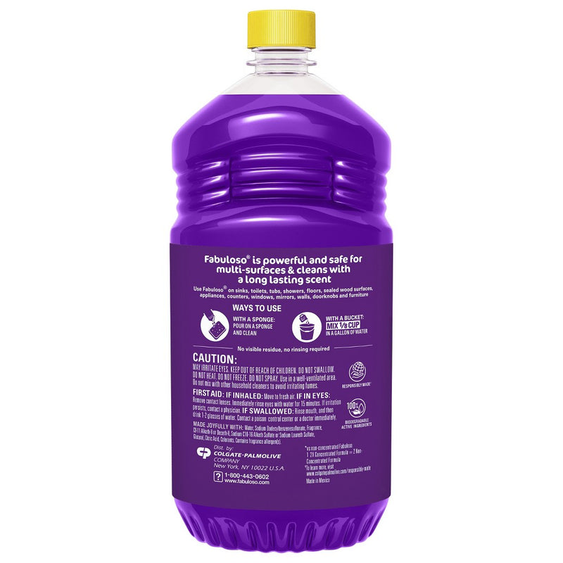 Fabuloso Lavender Scent Multi-Purpose Cleaner - 2X Concentrated Formula - 56 fl oz
