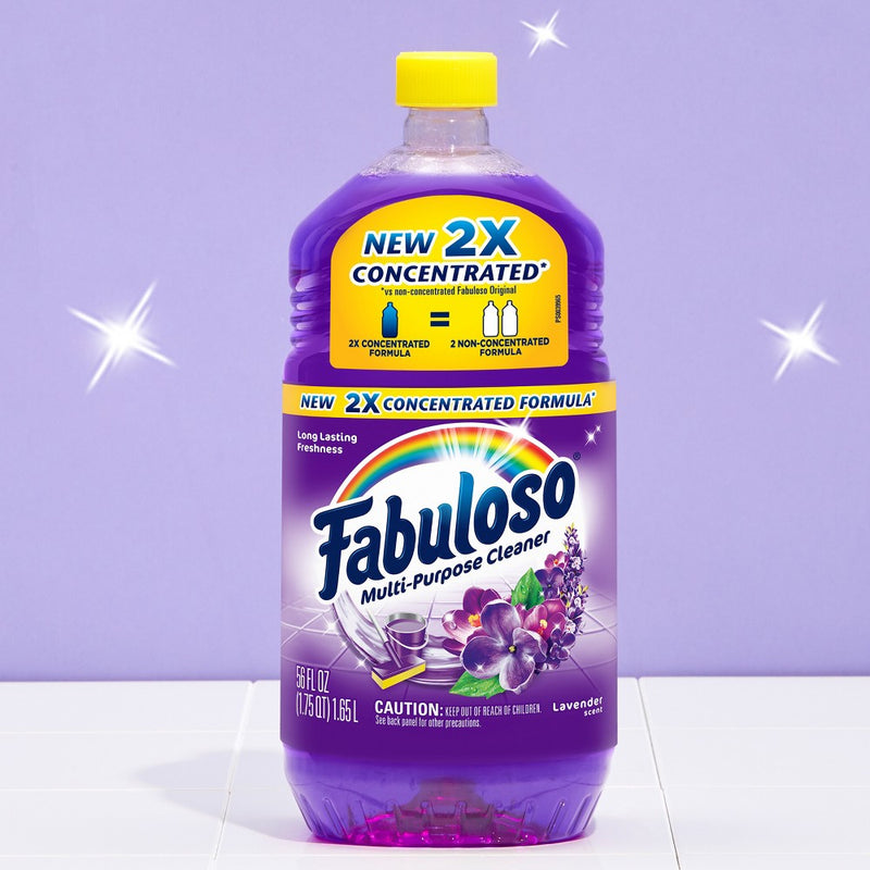 Fabuloso Lavender Scent Multi-Purpose Cleaner - 2X Concentrated Formula - 56 fl oz