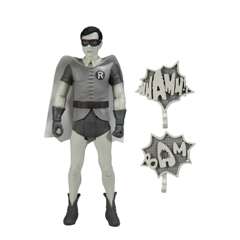 McFarlane Toys DC Retro Batman 66 6" Figure - Robin (B&W TV Variant) *NEW*