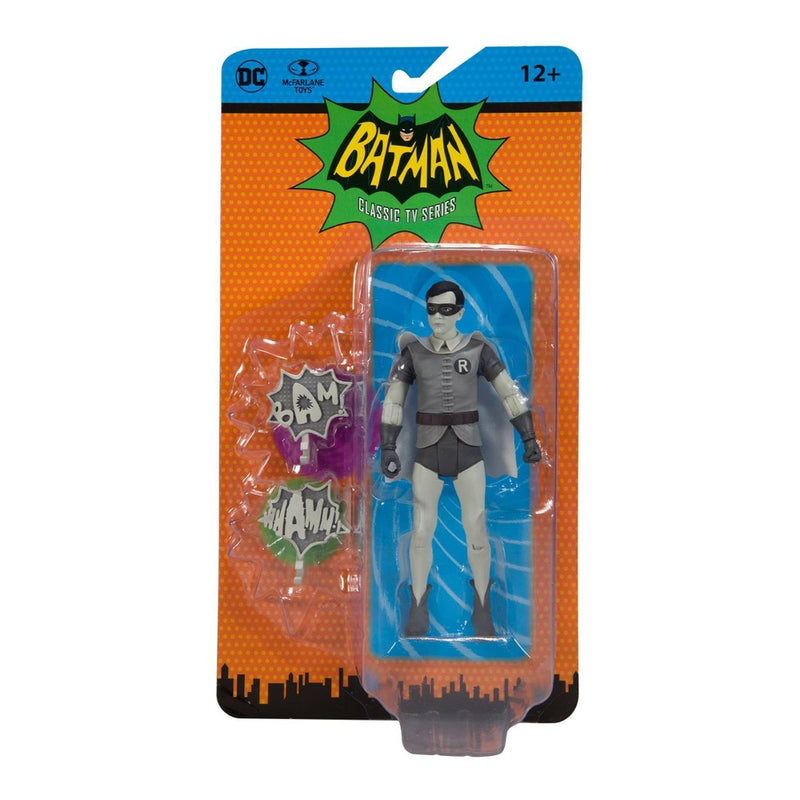 McFarlane Toys DC Retro Batman 66 6" Figure - Robin (B&W TV Variant) *NEW*