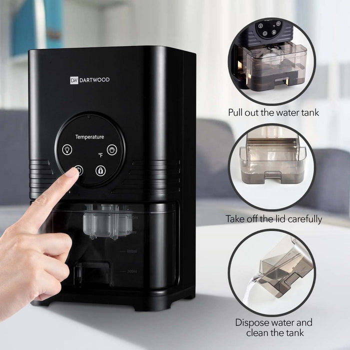 Dartwood Portable Mini Dehumidifier 1000 ml (34 oz) with LED Lights SEE DETAILS
