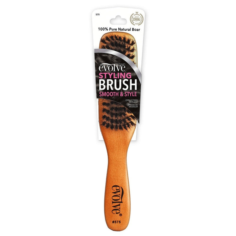 Evolve Products Styling Hair Brush - Wood