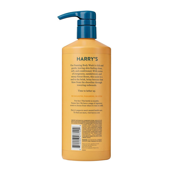 Harry's Redwood Body Wash Pump - 24 fl oz