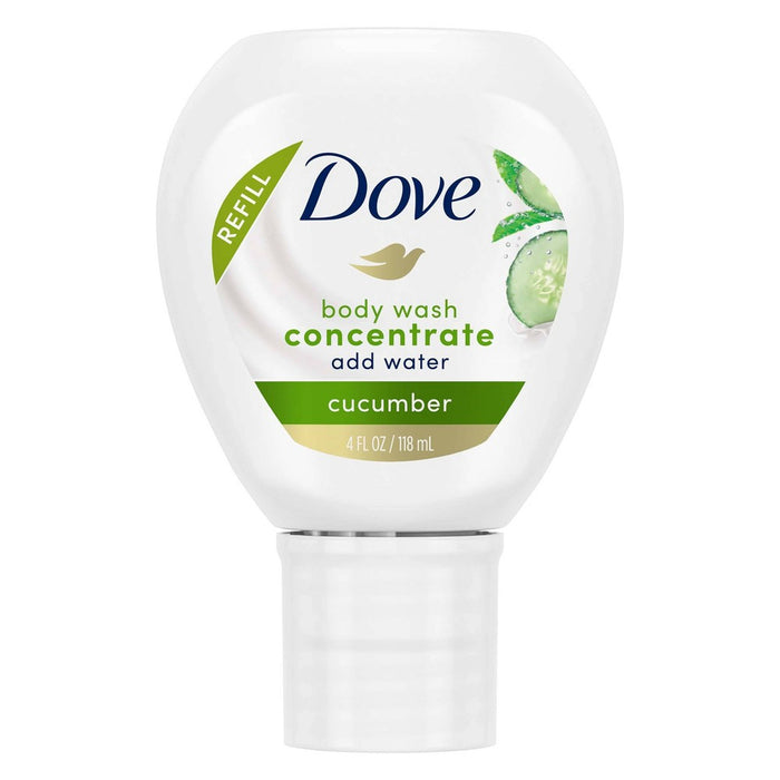 Dove Beauty Cucumber Concentrate Body Wash Refill - 4 fl oz/Makes 16 fl oz