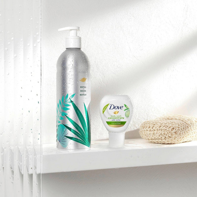 Dove Beauty Cucumber Concentrate Body Wash Refill - 4 fl oz/Makes 16 fl oz