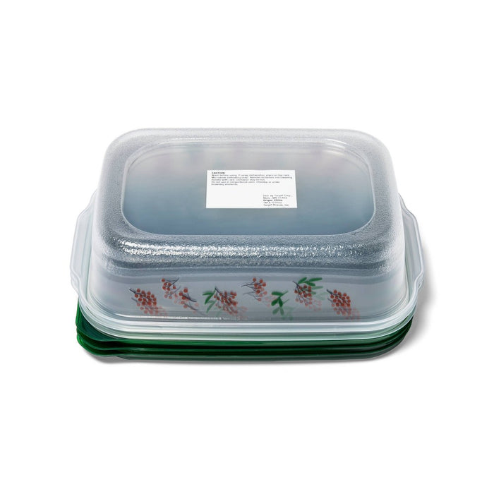 Holiday Rectangle Food Storage Container - 42oz/3ct - up & up™