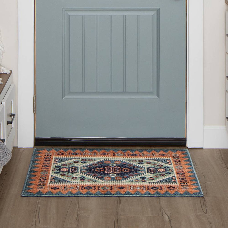 2'x3' Buttercup Diamond Vintage Persian Style Woven Rug Blue - Opalhouse™ (LOCAL PICKUP ONLY)