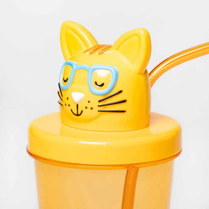 17oz Plastic Figural Cat Tumbler - Sun Squad™