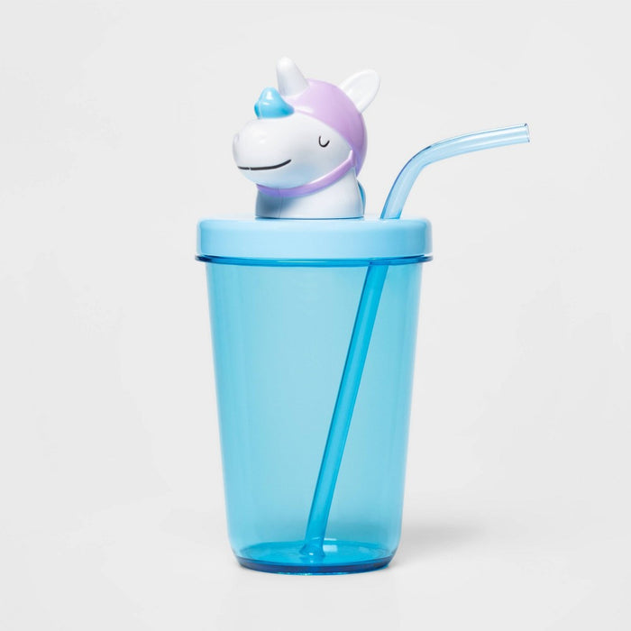 17oz Plastic Figural Unicorn Tumbler - Sun Squad™