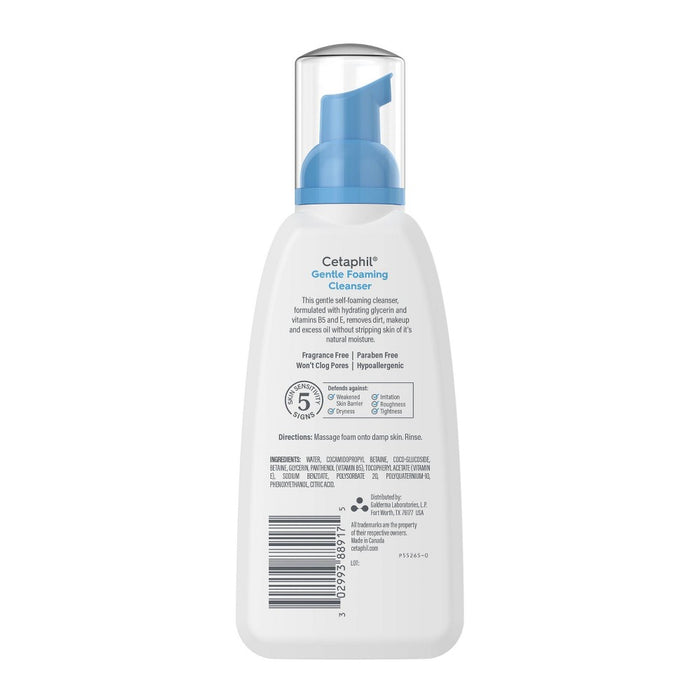 Cetaphil Oil Free Gentle Foaming Facial Cleanser with Glycerin - 8 fl oz