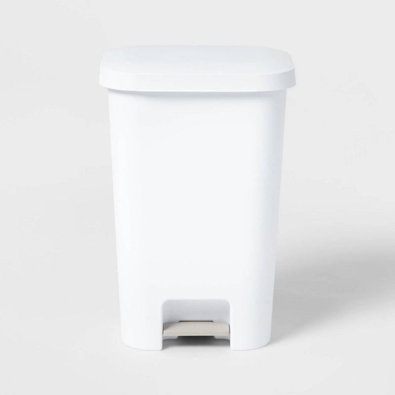 11.9gal Step Trash Can White - Brightroom™ (LOCAL PICKUP ONLY)