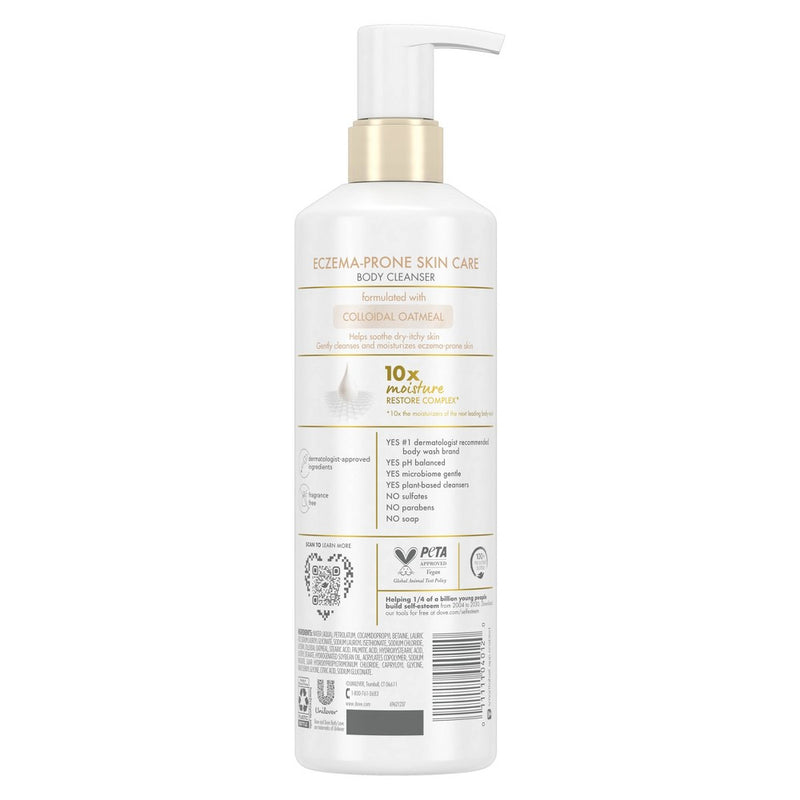 Dove Beauty Body Love Eczema-Prone Skin Care Fragrance-Free Body Wash - Unscented - 17.5 fl oz