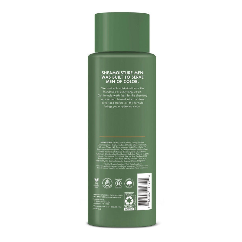 SheaMoisture Men Moisturizing Shampoo - Raw Shea Butter & Mafura Oil - 15 fl oz