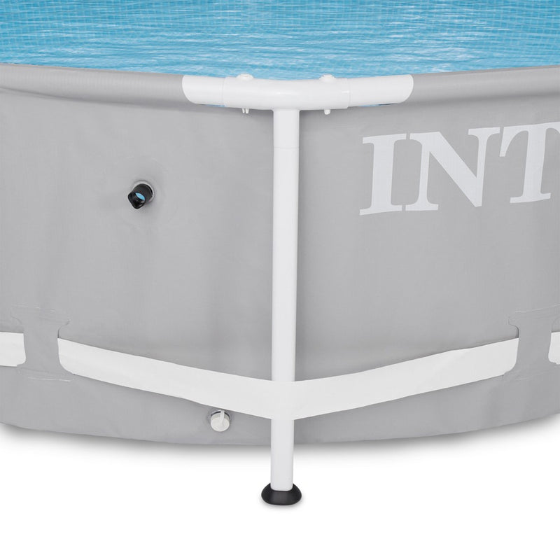 Intex 26710EH Prism 12 foot x 30 inch Prism Frame 6 Person Outdoor Round Above Ground Swimming Pool with Easy Set-Up, (Filter Pump Not Included) (LOCAL PICKUP ONLY)