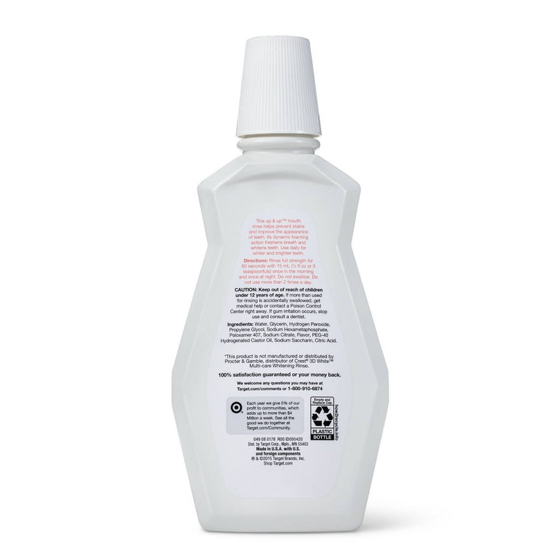 Whitening Fresh Mint Mouth Rinse - 32oz - up & up™