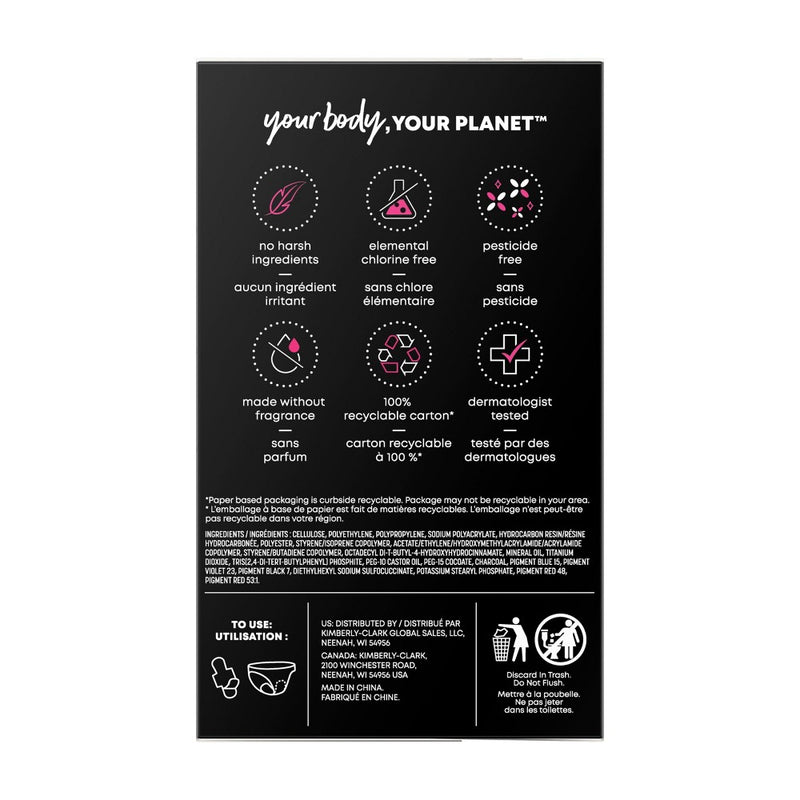 U by Kotex Balance Ultra-Thin Heavy Pads with Wings - Unscented - 46ct