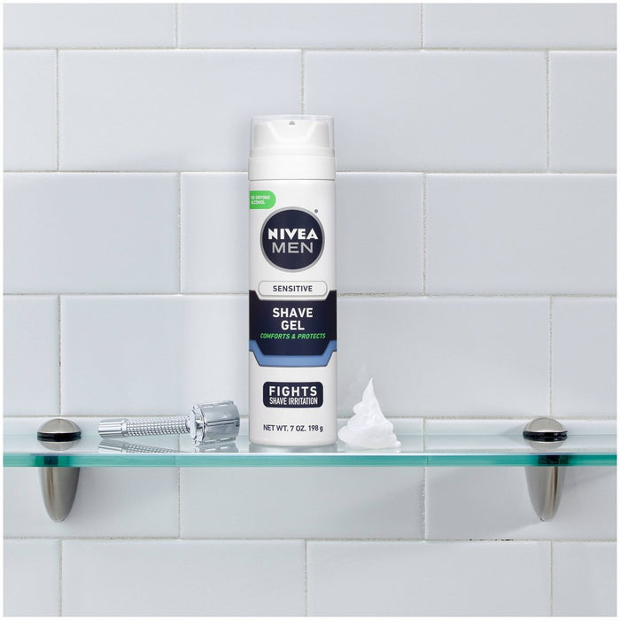 NIVEA Men Sensitive Skin Shave Gel with Vitamin E - 7oz/2pk3