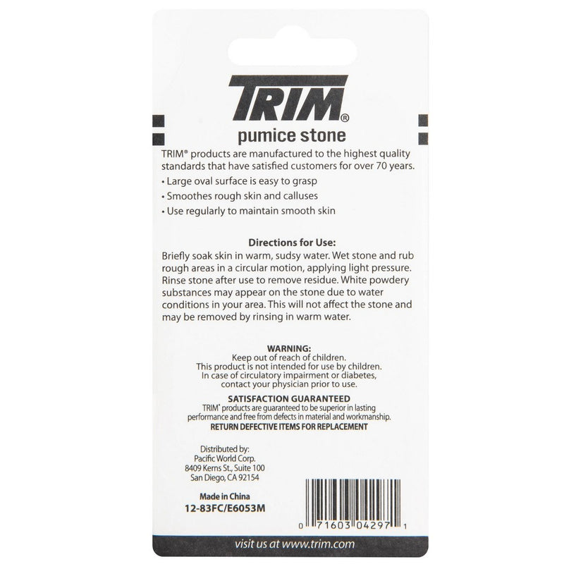 Trim Neat Feet Easy-to-Grip Oval Pumice Stone